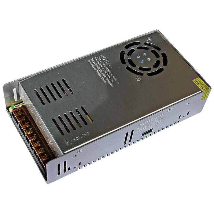 Світлодіодний блок живлення 15W-400W 12V DC - трансформаторний трансформатор Travo IP33 Stripe (360 Вт - 30 А)