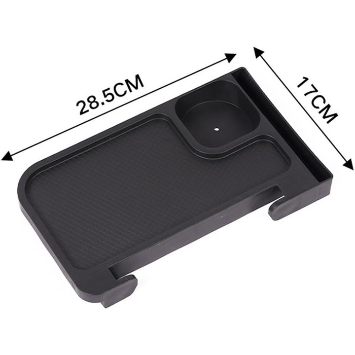 Бічний піднос для стільця, бічний столик на затискачі, бічний столик для кемпінгу, складний стілець з алюмінієвого сплаву, чорний