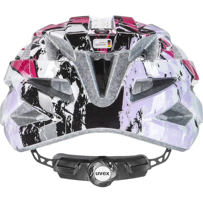 Легкий велосипедний шолом для дітей - індивідуальне регулювання розміру - висувний зі світлодіодним підсвічуванням біло-рожевий 52