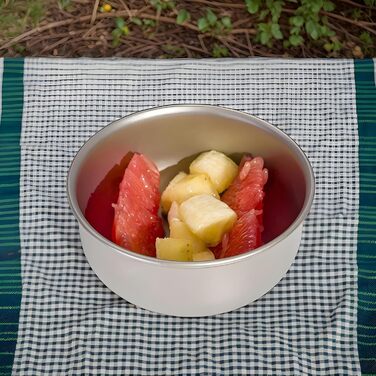 Легка титанова миска Портативна титанова миска для кемпінгу Надлегка титанова миска Миска/тарілка для пасти, миска для фруктів, портативні десертниці для походів, кемпінгу, піших прогулянок, пікніків, придатна для миття в посудомийній машині