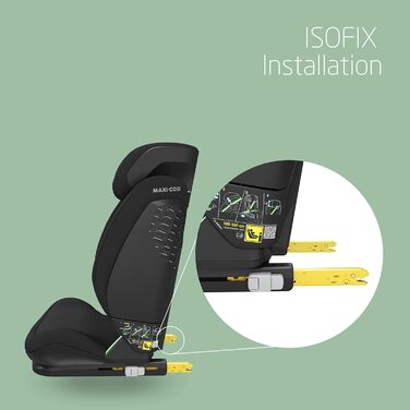 Дитяче автокрісло Maxi-Cosi RodiFix S i-Size, 100-150 см, 3,5-12 років, дитяче автокрісло, 3 положення нахилу, регульована висота/