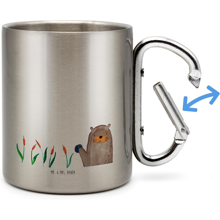 Термокружка з каменю &quotМістер і місіс Панда&quot - подарунок, цікаві факти, кухоль для пиття з нержавіючої сталі, морська видра, ізольована кружка, термокружка з нержавіючої сталі, цікаві факти, рослини, термокружка, кухоль для чаю