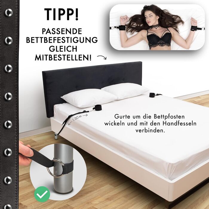 БДСМ-наручники Liebesfreunde для чуттєвих сексуальних ігор - секс-іграшка для пар, еротичний набір секс-іграшок, надзвичайно м&39який