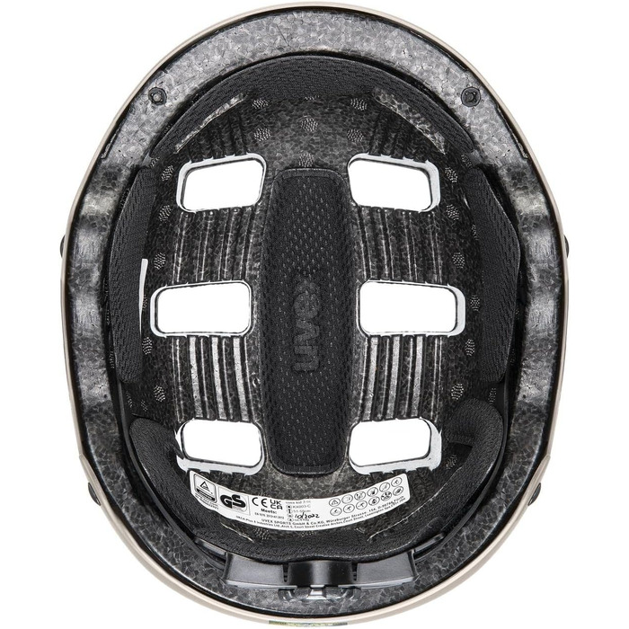 Міцний дитячий шолом для дітей - індивідуальне регулювання розміру - оптимізована вентиляція - дубовий коричнево-восьминіг матовий