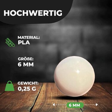 Кульки BBS Bio Tracer Airsoft Softair, упаковки 2000, тактичні, 6 мм, круглі, для пневматичної зброї, 0,25 г, 3 x 2000 кульок