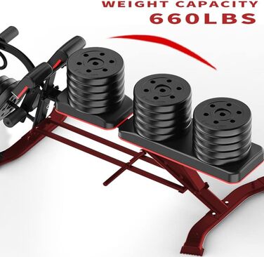 Універсальна лава для штанги з розгинанням ніг багатофункціональна лава для силових тренувань, тренувань з гантелями та тренування м&39язів живота, чорна (оновлена версія)