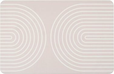 Килимок для ванної WENKO Модель Наска, виготовлений з натурального діатоміту, нековзний, водопоглинаючий та швидковисихаючий, 60 x 1 x 39 см, сіро-бежевий Наска