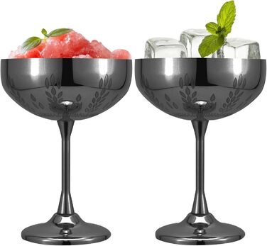 Пшеничний візерунок колосся з нержавіючої сталі чаша для шампанського 280 мл, чаші для шампанського з нержавіючої сталі, келихи дл