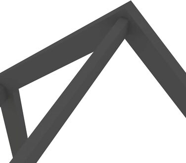 Дитяче ліжко з масиву дерева з 2 шухлядами в стилі будиночку на дереві, 90x200 см, темно-сірий колір, місце для зберігання речей та міцна рейкова конструкція, 206 x 97 x 140 см, темно-сірий колір