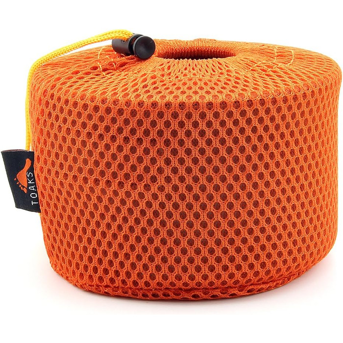 Ультралегка чашка для кемпінгу TOAKS Pure Titanium Cup з кришкою та складною ручкою, сірого кольору