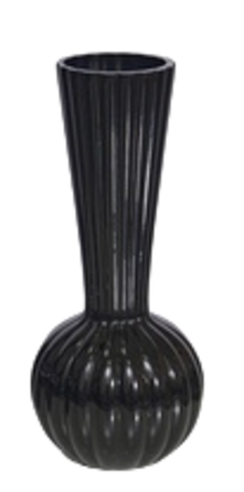 Ваза Viva Elegance чорна, 26 см (7184563)