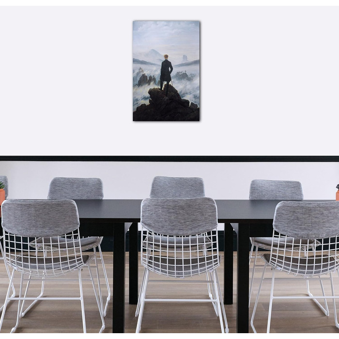 Друковані картини Полотно (40x60 см) Каспар Давид Фрідріх - Мандрівник над морем туману 40x60 см