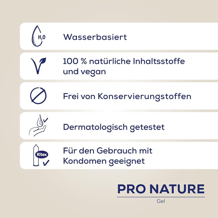 Водний гель-лубрикант Ritex Pro Nature, 100 мл