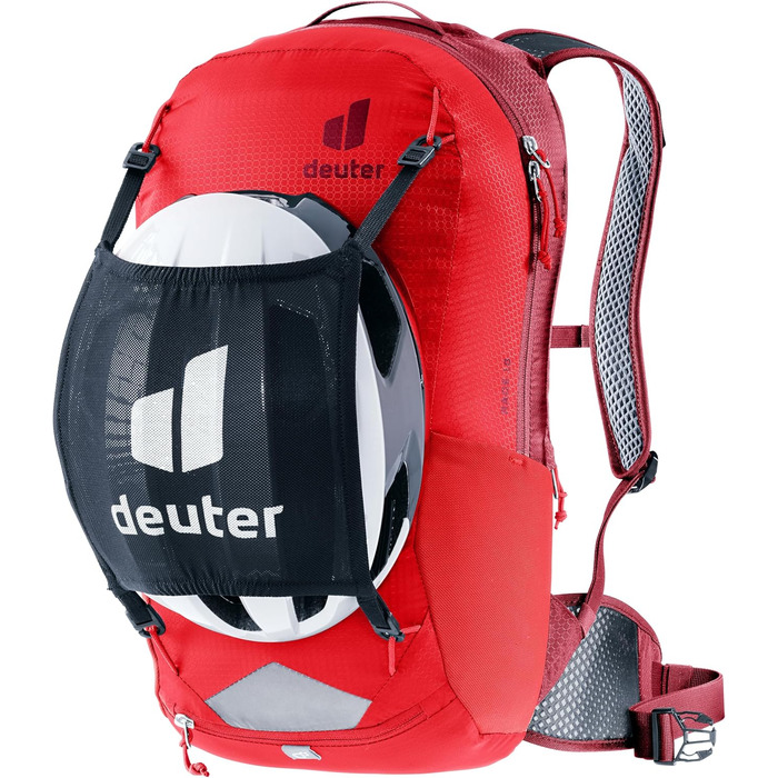 Велосипедний рюкзак Deuter Race 16, вишня-масала, 16 л, з системою Airstripes