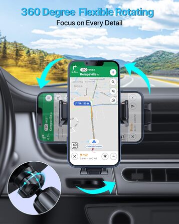 Автомобільний тримач для мобільного телефону Нековзний автомобільний тримач для мобільного телефону для вентиляційних отворів авто