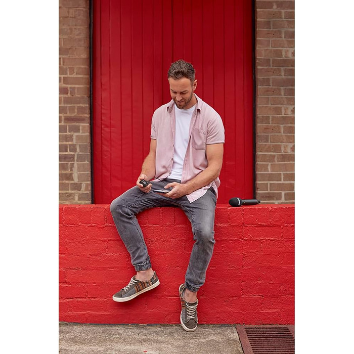 �DE Interview PRO Бездротовий ручний конденсаторний мікрофон з капсулою мовної якості та 32-бітним вбудованим записом для створенн