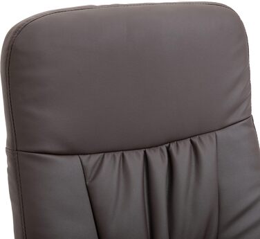 Крісло-реклайнер HOMCOM з підніжкою, поворотне на 360 крісло для телевізора з функцією відкидання, крісло для телевізора для вітальні, спальні, штучна шкіра, коричневий колір