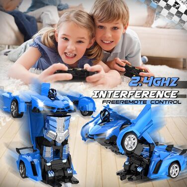 3-8 Years Girl Boy Transformer Remote Car Toy for Children Gift for Girl Boy 3 4 5 6 7 8 9 10 Years RC Car Robot 360 Rotation 2.4G