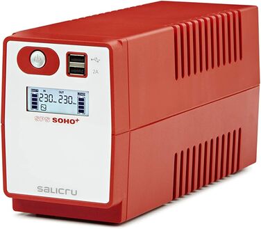 ДБЖ SALICRU SPS 1200 SOHO (лінійний інтерактивний ДБЖ 500 ВА - 2200 ВА з подвійним зарядним пристроєм USB) (500 ВА)