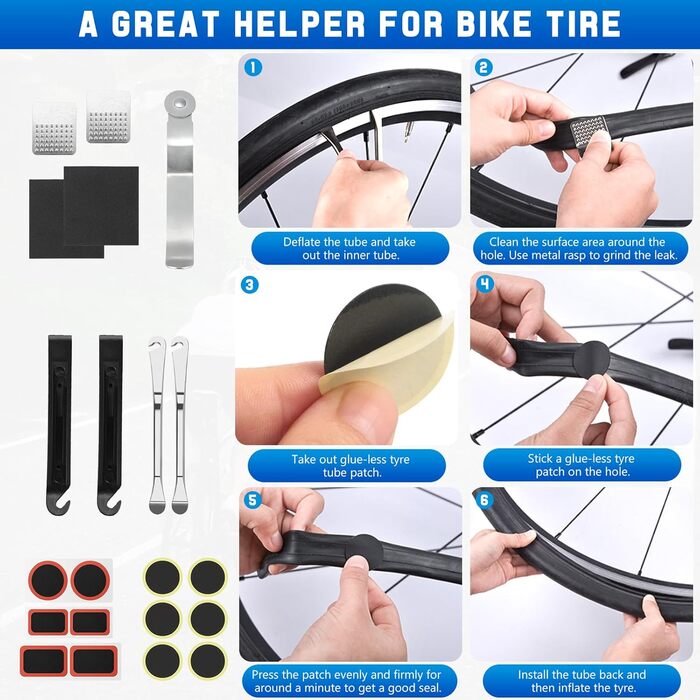 Набір для ремонту велосипедів Ninonly, 38-елементний