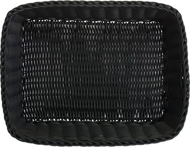 Багатофункціональний кошик Westmark, підходить для готелів та ресторанів, прямокутний, приблизно 37 x 30 x 9 см, синтетичне волокно, Saleen Edition, чорний, 02052019101 L Black