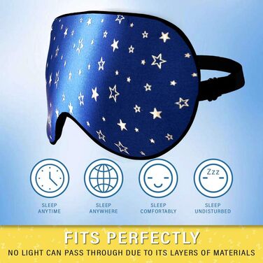 Шовкова маска для сну для чоловіків і жінок, зручна супер м'яка маска для очей з регульованим ремінцем, 100 чистий шовк, працює в