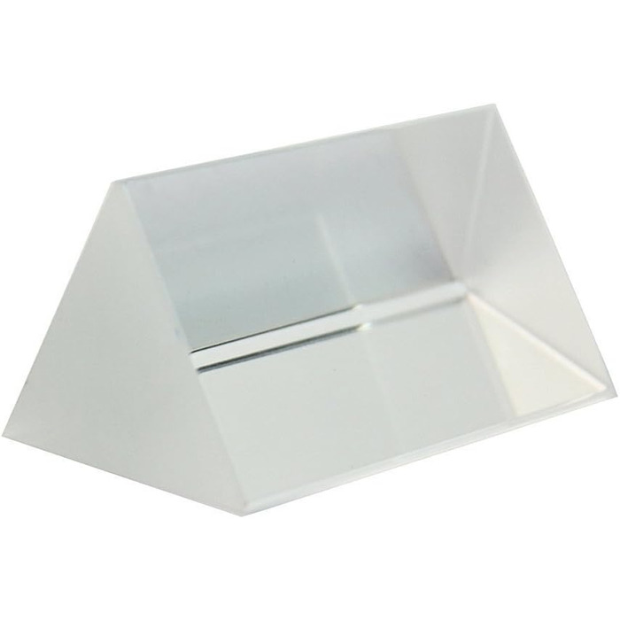 Оптичне скло потрійна трикутна призма Фізика Навчальний світловий спектр 5см / може відображати сім кольорів сонячного світла