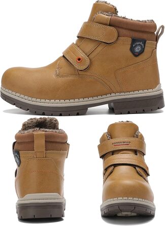 Дитяче зимове взуття ARRIGO BELLO, зимові чоботи, для хлопчиків та дівчаток, розміри 31-38, застібка на липучці, на підкладці, теплі, зручні, нековзні зимові чоботи, жовті, розмір 37 EU