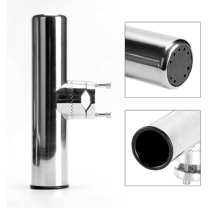 Тримачі для вудок FreeTec з нержавіючої сталі, 2 шт., тримачі для вудок для рейок 22-25 мм для човнів