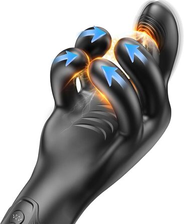 Електричний мастурбатор для чоловіків, 10 рівнів тиску та 10 рівнів вібрації, чарівна рука, набір вібраторів для стимуляції пеніса, секс-іграшки для чоловіків, сольні мастурбатори, кишенькова кицька, Yewuzer