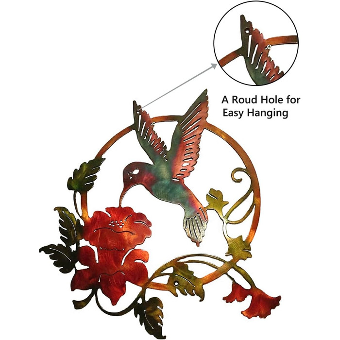 Металеве оздоблення стін MEIYIFAN, прикраса стін птахами, прикраса стін колібрі тварини 3D, для подарункового прикраси будинку в п