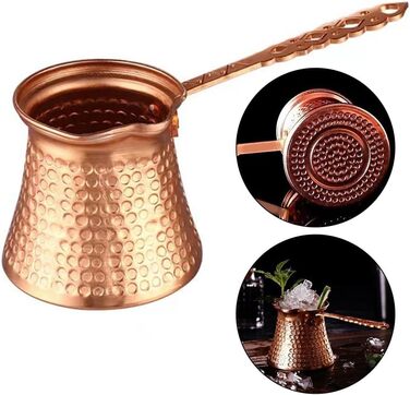 Турецька грецька арабська кавоварка Кавоварка з молотом Турецька мідна кавоварка Кавоварка з дерев'яною ручкою Турецька кавоварка