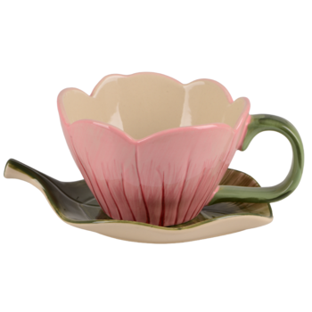 Чашка 380 мл Handmade Flower LED