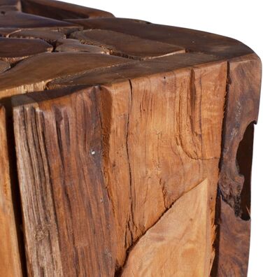 Журнальний столик з масиву тика, стіл для дивана, підставка для рослин, колона для рослин, підставка для квітів, дерев&39яний стіл, стіл для квітів, стіл 30x30x80 см