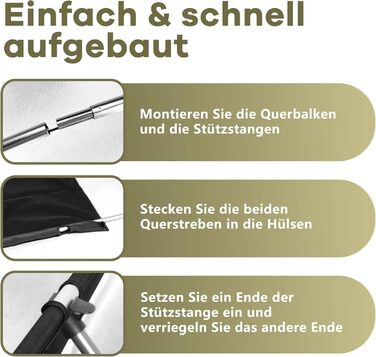 Надлегке складне кемпінгове ліжко для дорослих, портативне похідне ліжко, розкладне ліжко, вантажопідйомність 150 кг, кемпінговий шезлонг для наметів, для піших прогулянок та походів, чорний