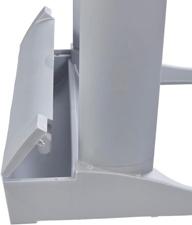 Підставка для сміттєвих контейнерів keeeper system з інтегрованим відсіком для зберігання, 60-120 л, Ole, сріблястий