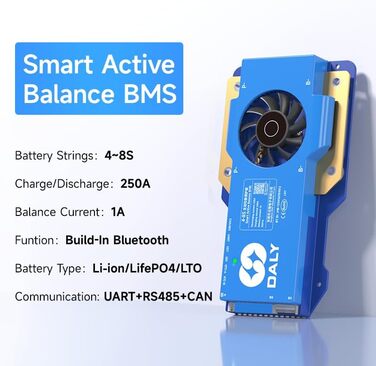 Інтегрований Bluetooth з RS485 CAN PCB Плата захисту акумулятора для літій-іонного акумулятора LiFePO4-LTO 250A 4S-8S BT, 250A 12V-24V 4S-8S