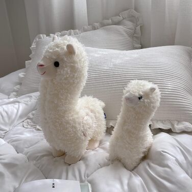 М'яка іграшка Celawork Альпака плюшева, 25 см біла