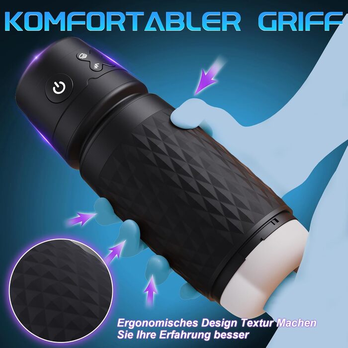 Електричний мастурбатор Eanatoys для чоловіків, 3 режими всмоктування, 4 режими вібрації, 3D реалістична вагіна