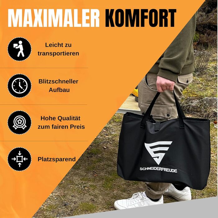 Складаний гриль 2.0 Регульований по висоті кемпінговий гриль з подвійними щипцями та сумкою вугільний гриль, протестований DEKRA, для використання на свіжому повітрі та барбекю. Складаний гриль з регулюванням висоти.