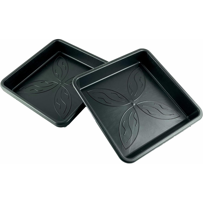 Блюдець 25,1 x 25,1 см з квітковим візерунком, квадратні, візерунок &quotКвітковий сад&quot, 10 шт., 10