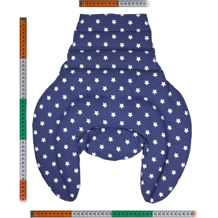 Подушка для шиї для шийного відділу хребта - шия плечі спина - зоряно-синя - ріпакова подушка - грілка для шиї