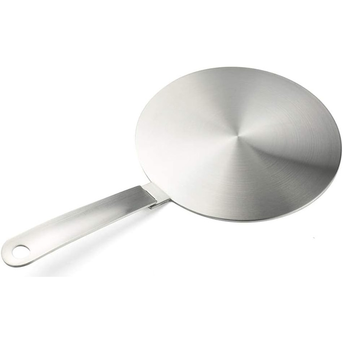 Індукційний адаптер, диск перетворювача для індукційної плити, пластина розсіювача тепла, з ручкою та дном, 20 см 20 см