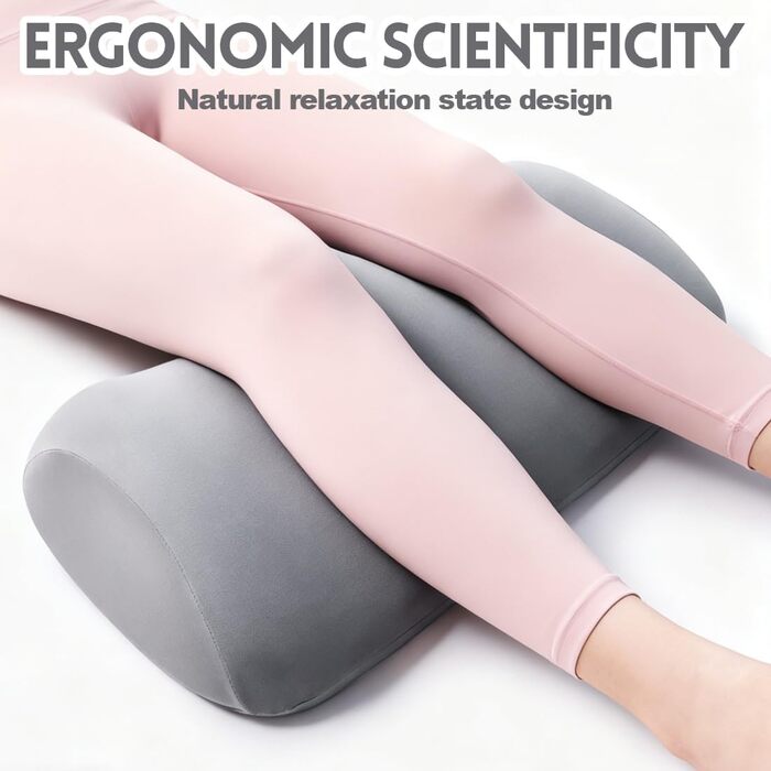 Ергономічна подушка для коліна, наколінник з піни з ефектом пам&39яті, знімний та пральний, для підтримки ніг, колін, стегон, 55 30 14,5 см