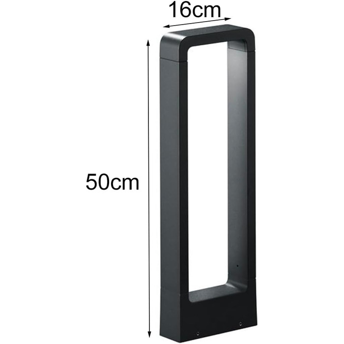 Світильник стовпчик LED Trio Reno, алюміній, антрацит, 50 см (520760142)