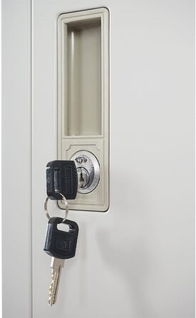 Шафка Mendler Boston T163, гардеробна, шафка для роздягальні, металева 180x30x50см згідно ASR A4.1 - сіра