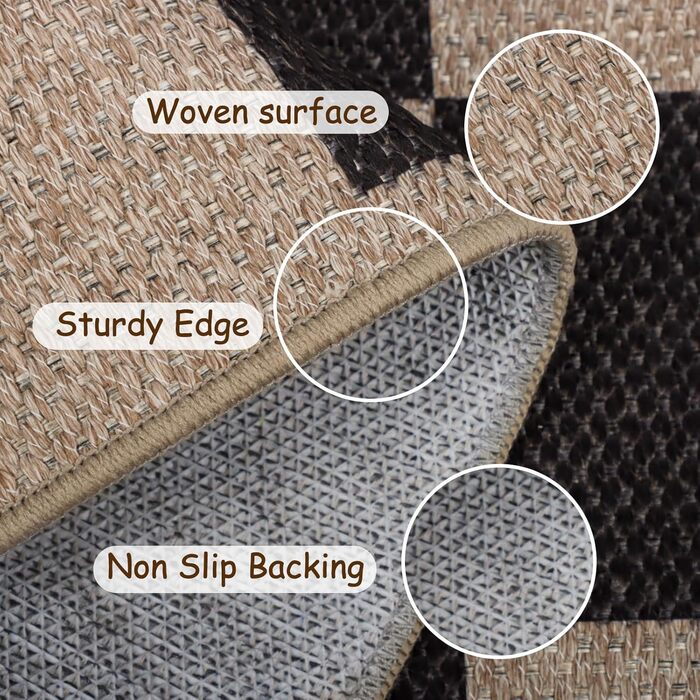 Тканий килимовий килим для передпокою, нековзний, 80x200 см, килимок для кухні, який можна прати, сучасна доріжка для передпокою, килимова доріжка, кухонна доріжка, килим для передпокою, килим для кухні, входу, вітальні, коридору, 80 x 200 см квадрат