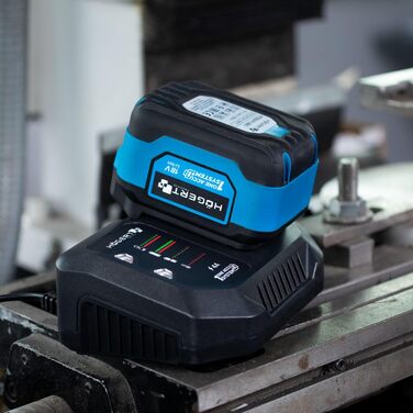 Зарядний пристрій HGERT TECHNIK 4A 18V, функція швидкої зарядки, захист від перегріву та короткого замикання, індикатор зарядки, ефективна зарядка, ідеально підходить для акумуляторів 2A, 4A, 6A