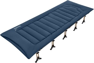 Подушка для кемпінгових шезлонгів Skandika 223 x 76 см, підходить для Skandika Lounger Viia, товщина 5 см, в т.ч. мішок для речей, подушка для похідного ліжка, шезлонг, садовий шезлонг Кемпінг (темно-синій, 223 x 76 см)