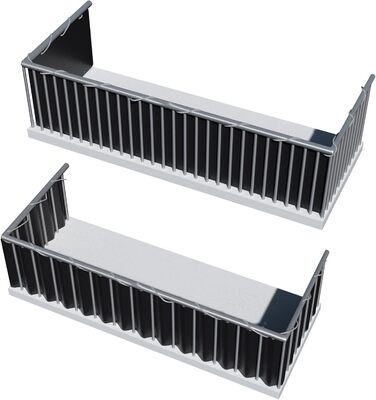 Всепогодна ширма для балкону, садова ширма для забезпечення конфіденційності, садова перегородка, ширма для тераси, вітрозахисна, брезент з люверсами для балконних поручнів, ширма для огорожі, обрамлення балкону - біло-сіра в смужку, 75 см сірого кольору 